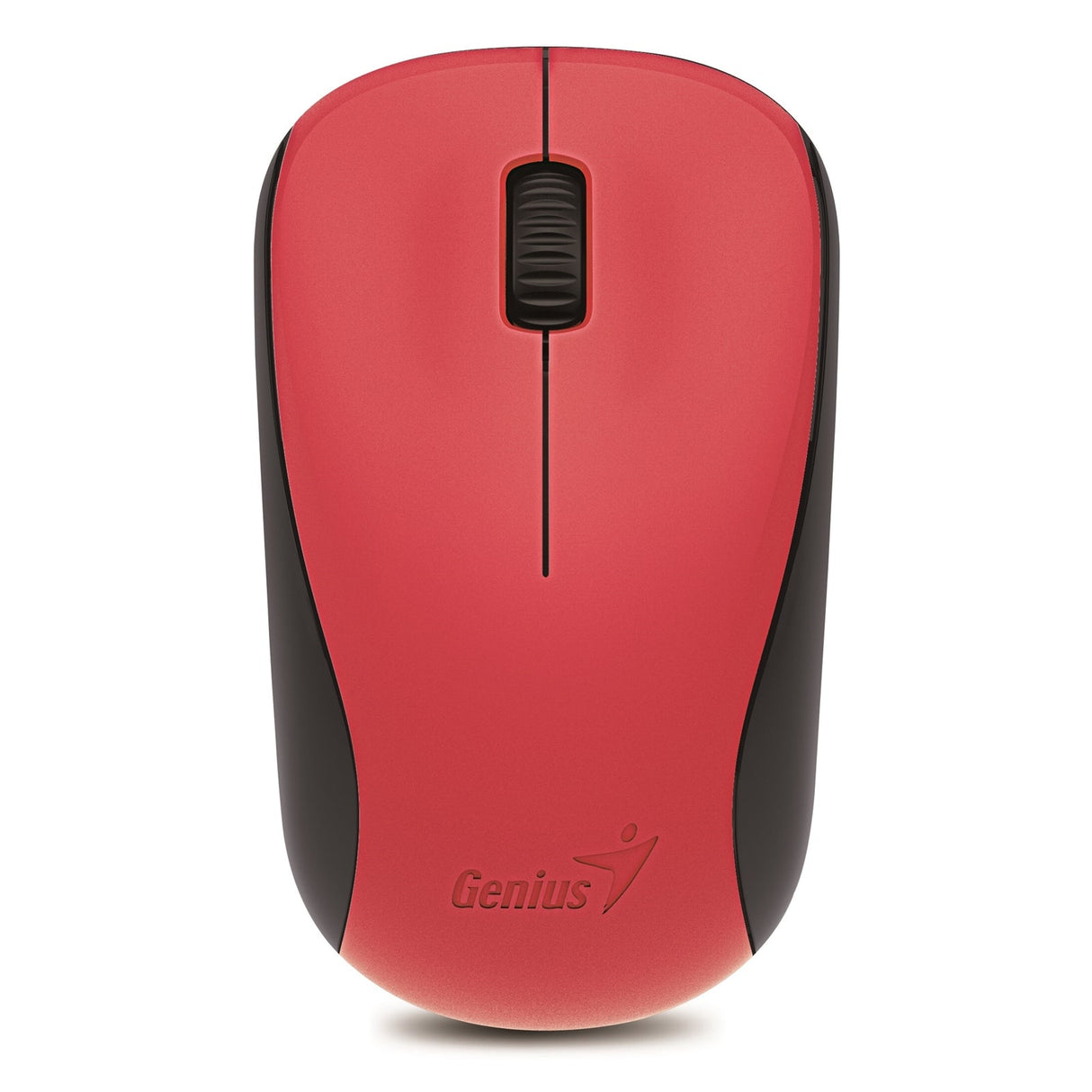 Genius NX-7000 Wireless Mouse, 2.4 GHz with USB Pico Receiver, Adjustable DPI levels up to 1200 DPI, 3 Button with Scroll Wheel, Ambidextrous Design, Red