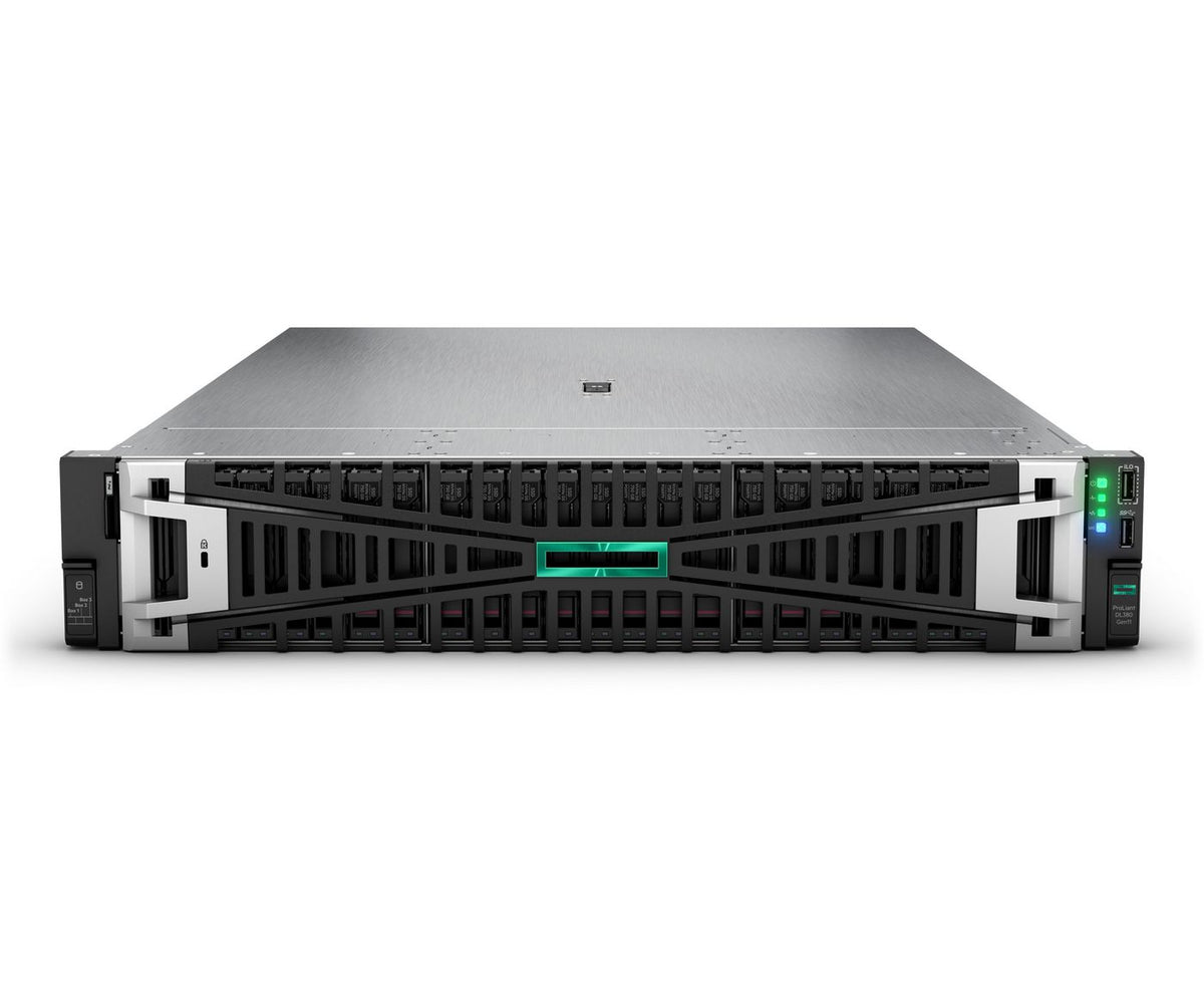 Hewlett Packard Enterprise ProLiant DL380 Gen11 4510 2.4GHz 12c 1P 2x32GB-R 8SFF 1x7.68TB NVMe SSD 2x1000W PS EU Server
