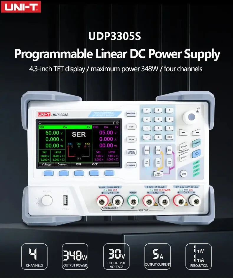 UNI-T UDP3305-E Programmable Adjustable DC Power Supply
