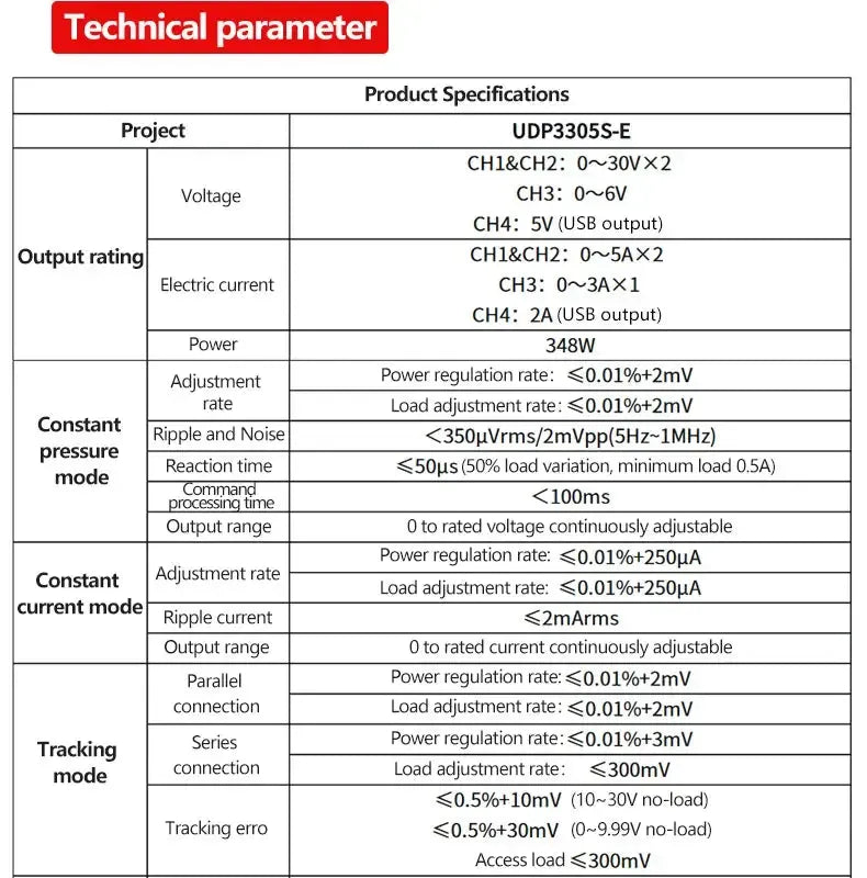 UNI-T UDP3305-E Programmable Adjustable DC Power Supply