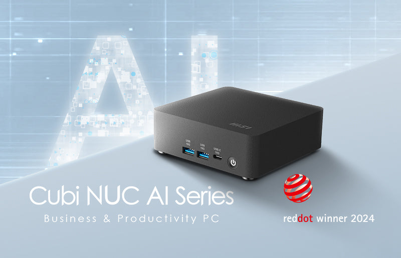 MSI Cubi NUC AI 1UMG Intel Core Ultra 5 125H ( 14th Gen - Core Ultra Series 1 ) , Barebone, NUC, SFF, Mini Computer, HTPC, (NO RAM, NO Storage, NO OS), Intel Graphics/DDR5/Dual ThunderBolt 4/Dual HDMI/Dual LAN/WiFi 6E/BT 5.3/VESA - NUC AI 1UMG I5 125H BB