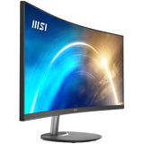 MSI Pro MP341CQ 34 Inch Curved Monitor, 1500R, UWQHD (3440 x 1440), 21:9, 100Hz, VA, 4ms, HDMI, VGA, Built-in Speakers, Anti-Glare, Anti-Flicker, Less Blue light, TÜV Certified, VESA, Kensington, Black