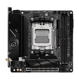 ASRock B650I LIGHTNING WIFI AMD AM5 Socket Motherboard, Mini-ITX, 2x DDR5 Slots, 2x M.2 Socket, Fitted I/O Shield, 2.5GbE LAN, Wi-Fi 6E, 1x HDMI Port