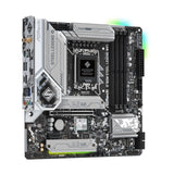 ASRock B760M Steel Legend WiFi Intel 1700 Socket Motherboard, Micro-ATX, 4x DDR5 Slots, 3x M.2 Sockets, Fitted I/O Shield, 2.5GbE LAN, Wi-Fi 6E, 1x DisplayPort / 1x HDMI Port
