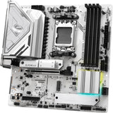 ASRock B850M Steel Legend WiFi AMD AM5 Socket Motherboard, Micro-ATX, 4x DDR5 Slots, 3x M.2 Sockets, Fitted I/O Shield, 2.5GbE LAN, Wi-Fi 7, 1x DisplayPort / 1x HDMI Port