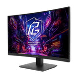 ASRock Phantom Gaming PG27QRT1B 27 Inch QHD (2560 x 1440) Curved 1500R VA Gaming Monitor, 180Hz 1ms (MPRT) Response Time, 2 x HDMI 2.0, 1 x DisplayPort 1.4, 1 x Headphone Out