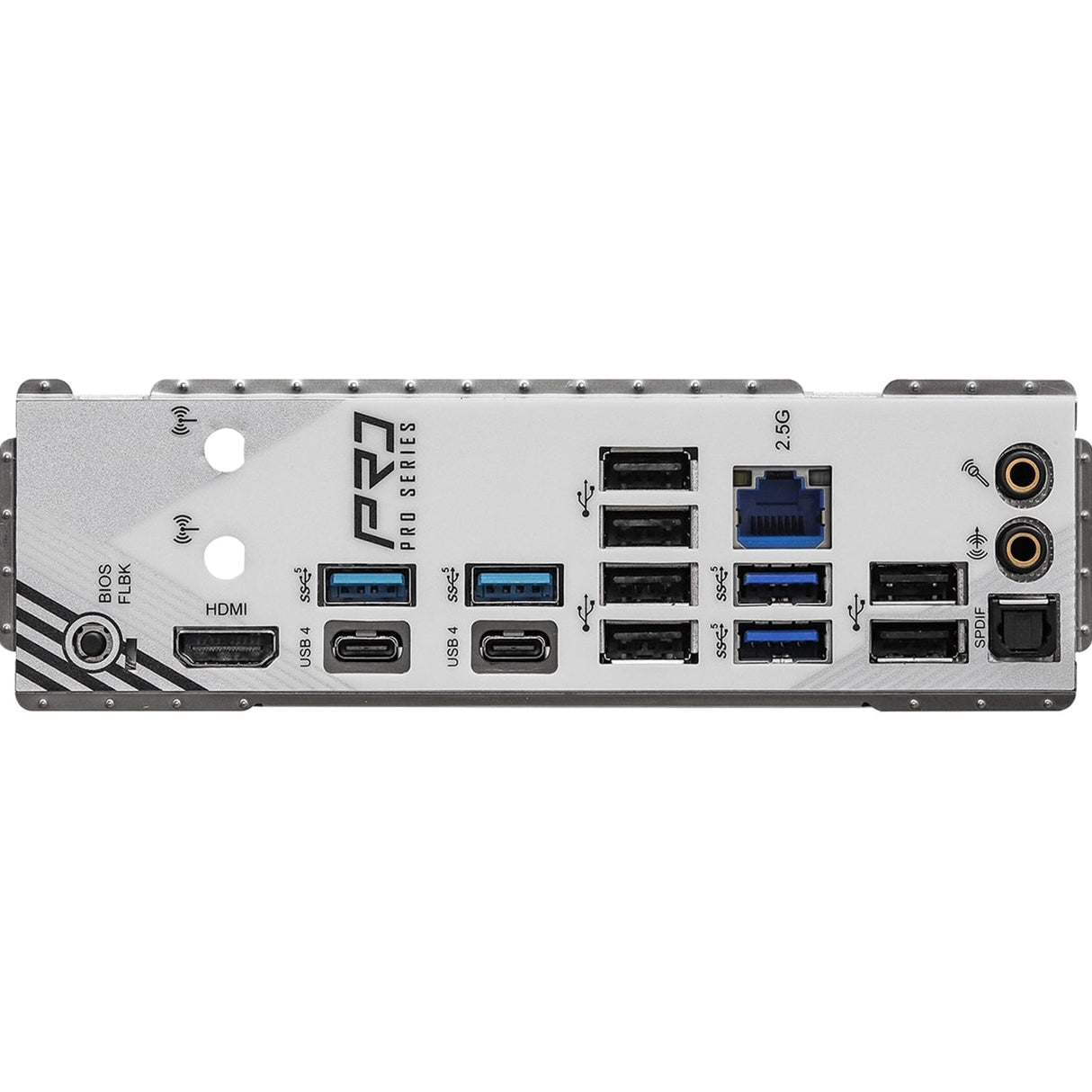 ASRock X870 PRO RS AMD AM5 Socket Motherboard, ATX, 4x DDR5 Slots, 3x M.2 Sockets, Fitted I/O Shield, 2.5GbE LAN, 1x HDMI Port / 2x USB-C (USB4)