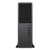 CiT S014C Black Slim Micro ATX/ITX Desktop Case with 300W Power Supply, USB 2.0, USB 3.0 Type-A & Type-C Ports