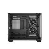 DeepCool CG330 3F ARGB Dual-Chamber Micro-ATX Tower Case, Tempered Glass Panels, 3 x 120mm ARGB Fans, USB 3.0, ITX/Micro-ATX, Black