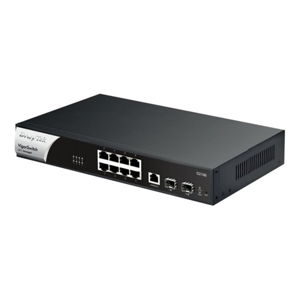 DrayTek VSG2100-K VigorSwitch G2100 8 Port Gigabit Layer 2+ Managed Switch with 2 SFP Uplink Ports