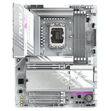 Gigabyte B860 AORUS ELITE WIFI7 ICE Intel 1851 Socket Motherboard, ATX, 4x DDR5 Slots, 3x M.2 Sockets, Fitted I/O Shield, 2.5GbE LAN, Wi-Fi 7, 1x DisplayPort / 2x HDMI / 1x USB-C (USB4)