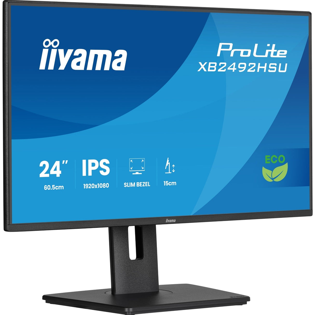Iiyama ProLite 24-Inch 120Hz Full HD IPS Height Adjustable Monitor with Slim Bezel, HDMI, DisplayPort & USB Hub