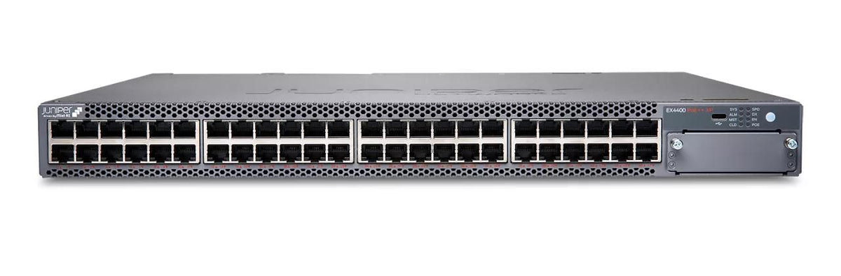 Juniper 48-port 10/100/1000BASE-T PoE++ power + 2000 W AC PS (provides 1650/3600W PoE++ power with single/dual PS)