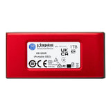 Kingston XS1000 Red (SXS1000R/1000G) 1TB Portable External SSD, Read 1050MB/s, Write 1000MB/s, USB 3.2 Gen 2, 5 Year Warranty