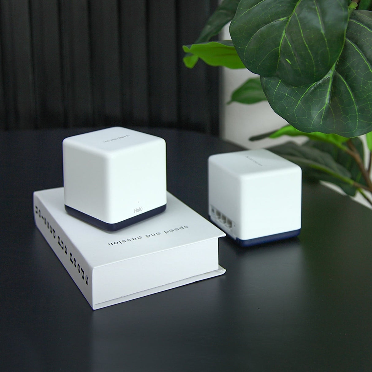 Mercusys Halo H50G (3-pack) AC1900 Whole Home Mesh Wi-Fi System, 600 Mbps at 2.4 GHz + 1300 Mbps at 5 GHz, 3x Internal Antennas, 3x Gigabit Ports per Unit, Halo App, One Unified Network, Seamless Roaming