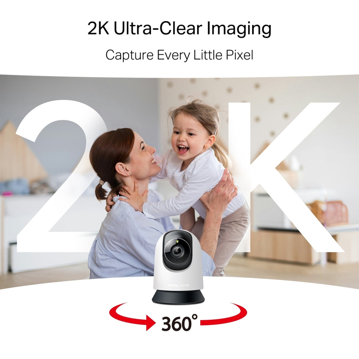 Mercusys MC210 Pan/Tilt Home Security Wi-Fi Camera