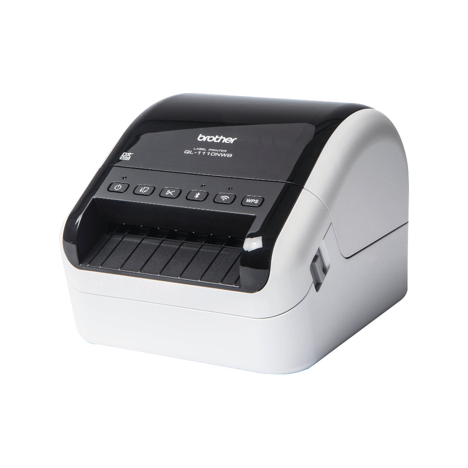 Brother QL-1110NWB label printer Direct thermal 300 x 300 DPI 110 mm/sec Wired & Wireless Ethernet LAN DK Wi-Fi Bluetooth