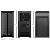 be quiet! Pure Base 501 DX Airflow Window Black ATX Mid Tower ARGB Case with USB-A, USB-C, 3 x Pure Wings 3 140mm Black PWM Fans