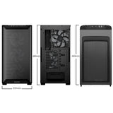 be quiet! Pure Base 501 LX Airflow Window Black ATX Mid Tower Case with USB-A, USB-C, 4 x Light Wings LX Black ARGB PWM Fans